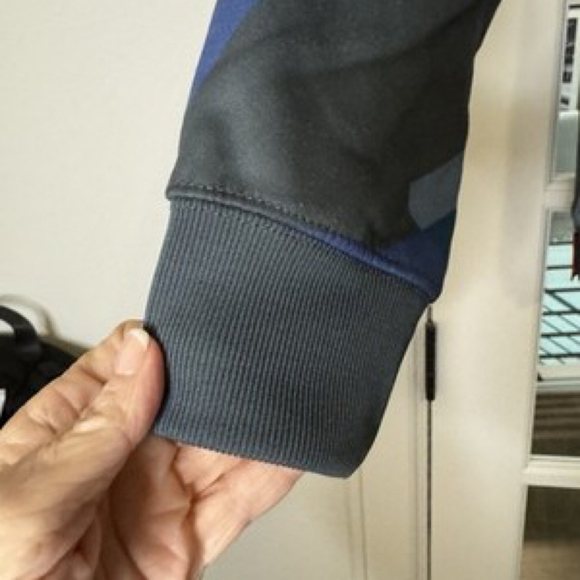 🔥 Keith Haring Member’s Only Hoodie Jacket Multi-Pattern Coat Teal Size Small - Picture 8 of 13